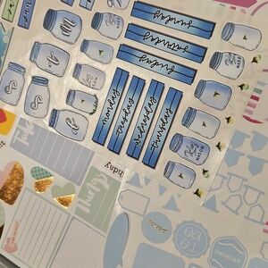 Kits Assorted Planner Sticker Sheets Bundle - Matching Sets Kits